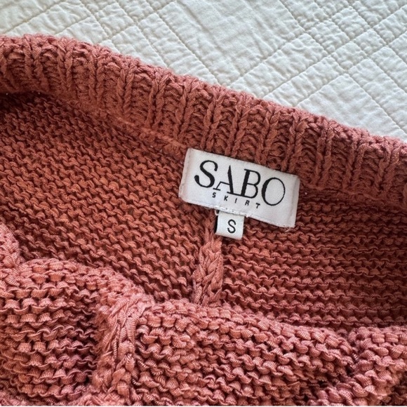 Sabo Skirt Rust Color Knit Shorts - Picture 5 of 5